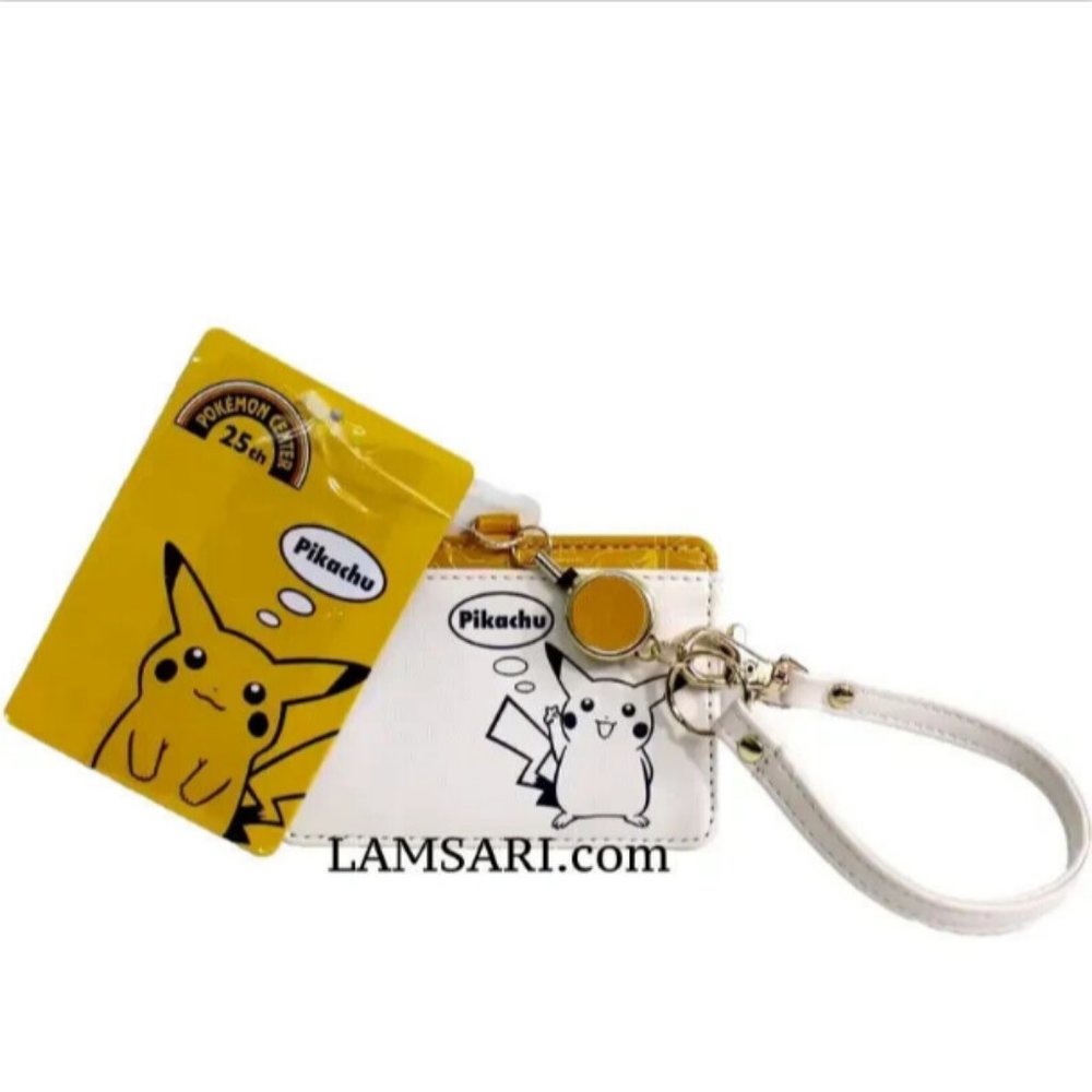 Pokemon Center 25th Anniversary 2023 Tokyo Japan Pikachu ID Pass Holder Wristlet